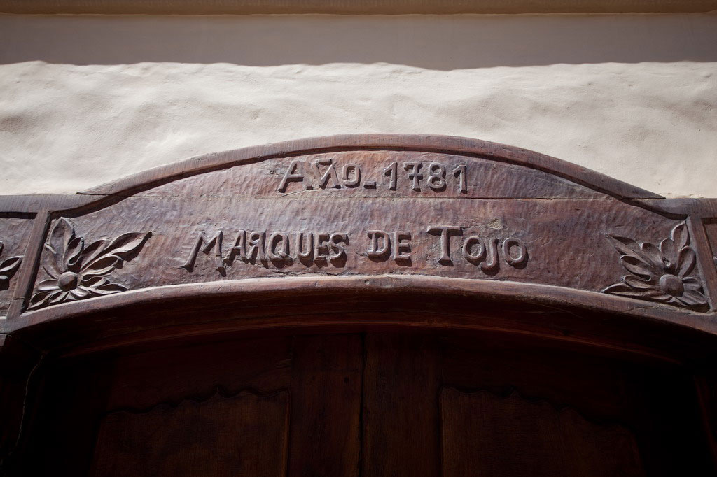 Entrada del Hotel Marqués de Tojo en Jujuy, Argentina