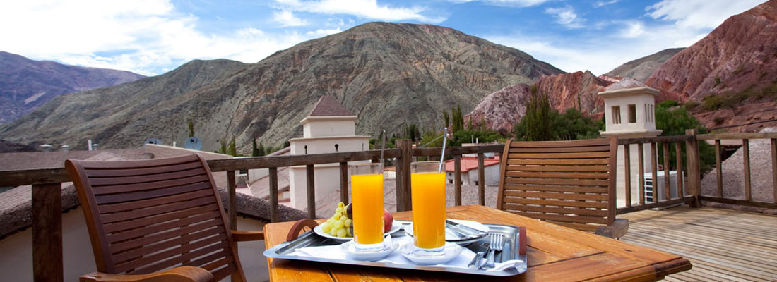 Terraza del Hotel Marqués de Tojo en Jujuy, Argentina