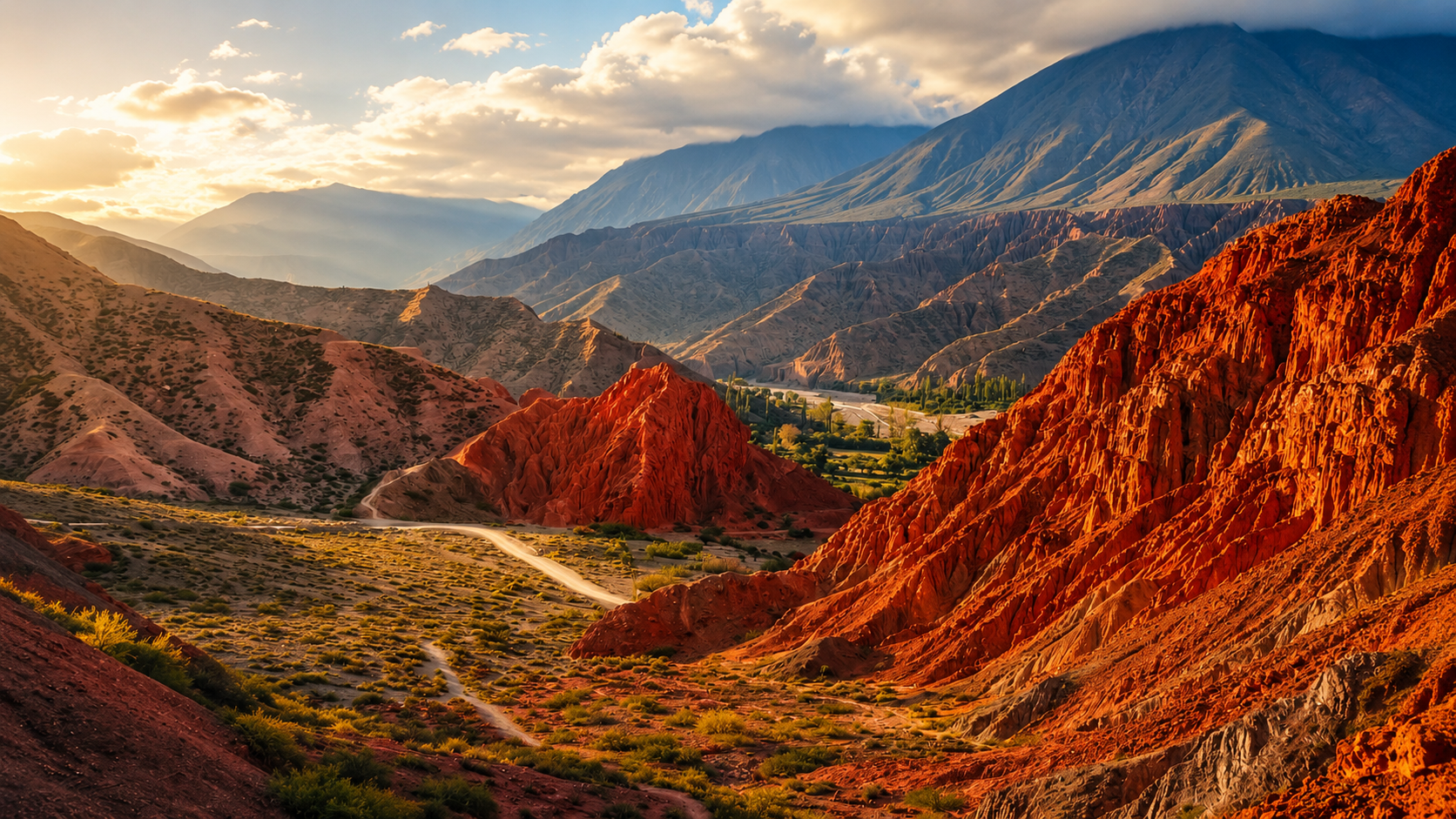 Paseo de los Colorados en Purmamarca