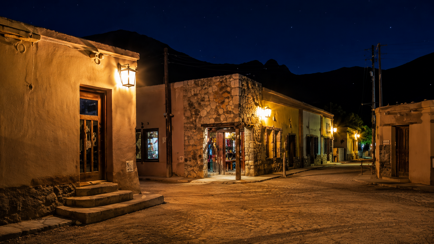 Calles de Purmamarca al atardecer